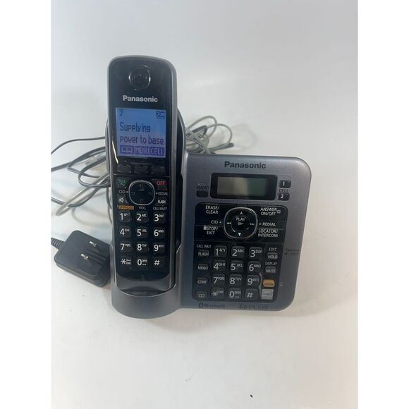 Panasonic KX-TG155SK Working Cordless Phone with Answering Machine Bluetooth ID - Picture 5 of 9